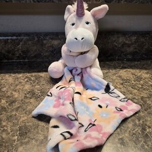 Little Beginnings PINK‎ UNICORN Lovey Baby Security Blanket Cuddly Plush Toy